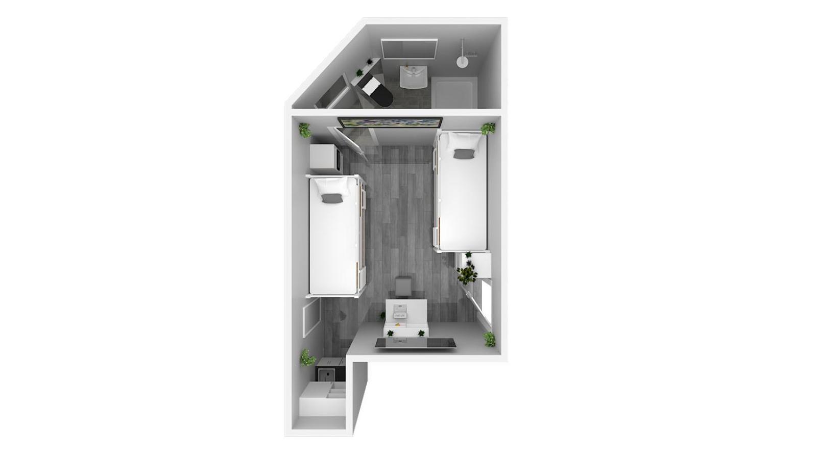 Hotel Ulm Zentrum - Komplettes Zimmer, Hochbett, Android Tv & Eigenem Bad - Perfekt Fuer Familien & Gruppen 客房 照片